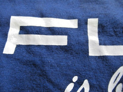 Vtg 90s Sportswear T-Shirt M Blue Single Stitch Flat is Beautiful Graphic USA Ma