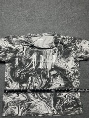 Brooklyn Cloth Shirt Mens Large Gray Marble Allover Graphic Streetwear Tee Top
