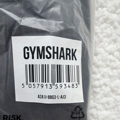 Gymshark Men’s Dark Gray Short Sleeve Logo T-Shirt Size L Crew Neck Knit