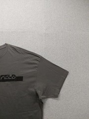 Karl Lagerfeld Men Shirt XXL Gray Crew Neck Short Sleeve Flat Front Outdoor Tee
