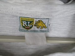 Vintage Rugby League Shirt Mens Medium Grey 90s Enough Is Enough ARL Australian