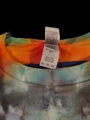 Hand Made Mushroom Design Tie Dye T-shirt 3XL