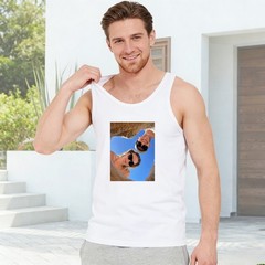 Custom Men’s Tank Top – Personalized Photo/Text/Logo Print, 100% Cotton