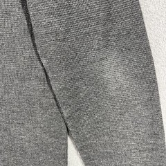 CSG Thermal Shirt Mens Medium Charcoal Gray Waffle Knit Long Sleeve Crewneck