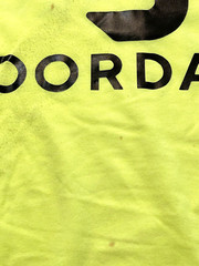 DoorDash Front & Back Food Delivery Driver NEON GREEN Short Sleeve 2XL Shirt