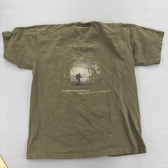 HUGE Shirt Mens Large Green Hike the Smokies Outdoors Hiking Made USA 2000s Tee