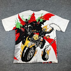 Chronic Images Shirt Mens XL “Hell Race” Spawn vs Ghost Rider AOP All Over Print
