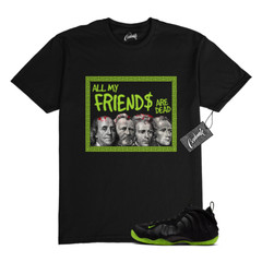 Foamposite Volt Black Air One T Shirt Match PREZ
