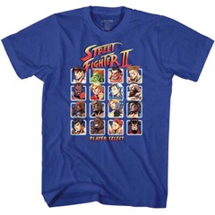 Street Fighter Capcom Video Game Fighter Blocks Player Select Men’s T Shirt