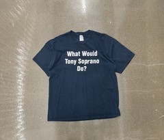 Vintage 2002 The Sopranos What Would Tony Soprano Do? Shirt XL Black Rare