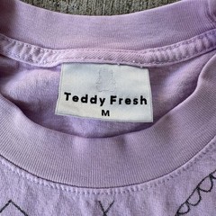 Teddy Fresh Hila Klein Marker Sketch Graphic Art Bear T Shirt Pink Size Medium