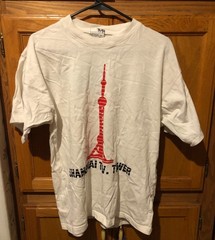 Nice Vintage SHANGHAI T.V. TOWERS T-Shirt Oriental Pearl White Men’s XL