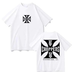 [2 Colors][5 Sizes] West Coast Choppers Long Beach Graphic Tee Black