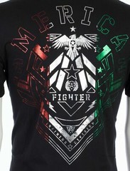 AMERICAN FIGHTER Men’s T-Shirt KENDELTON Athletic Black Biker MMA S-4XL