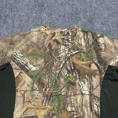 HABIT Shirt Mens Medium Green Short Sleeve Polyester Realtree Fishing Camouflage