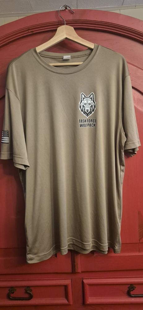 Sport Tek XL Task Force Wolfpack Covid Response Team Nostalgia Tshirt EUC