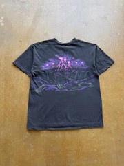 VTG 90s Habitat Split Collar Nature Lightning Panther Wrap Around T-Shirt (XL)