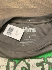 Misfits – Death Comes RIpping Vtg-Stlye T-Shirt – Men’s Punk Rock Shirt Gray