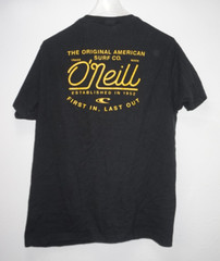 O’Neill Black Yellow 1st In Last Out T Shirt Mens Sz M Modern Fit
