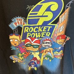 VINTAGE NICKELODEON ROCKET POWER T-SHIRT SIZE L Y2K 90’S CARTOON TEE RUGRATS