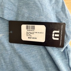 NEW Travis Mathew T Shirt Everything Is Bigger In Texas Blue PimaCotton Mens 2XL