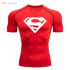 Mens Spider Superhero Compression T-shirts Short Sleeve Gym Tops Tee Tights