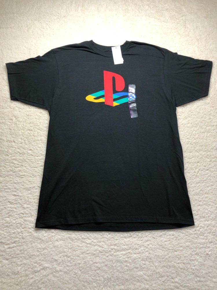 Playstation T-Shirt Black Mens X-Large