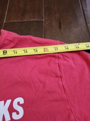 American Eagle Outfitters Cold Drinks Here Print Red Shirt Sz L (STAIN & DIRTY)
