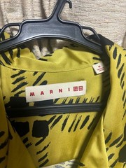 UNIQLO MARNI Geometric Pattern Short Sleeve Open Collar Shirt