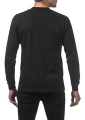 Pro Club Men’s 3-Pack Heavyweight Cotton Long Sleeve Crew Neck T-Shirt