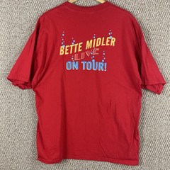 Bette Midler T-Shirt Men’s Size 2XL Live On Tour Y2K 2000s Retro 90s F131