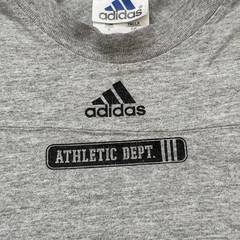 Vintage Adidas Athletic Dept Shirt Mens S Gray Logo Soccer Y2K