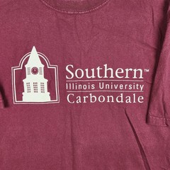 Vintage Southern Illinois University Carbondale Shirt Mens XL Red College Sports