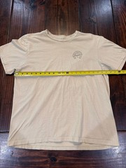 Brixton Mfg. Co. Men’s T-Shirt – Standard Fit – Cream Horseshoe Graphic – L