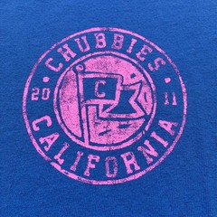 Chubbies California The Weekend Has Arrived Mens T-Shirt M Blue Short Sleeve