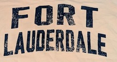 U.S. Vintage Men’s 100% Cotton Apricot Fort Lauderdale T-Shirt Size Small – NWT