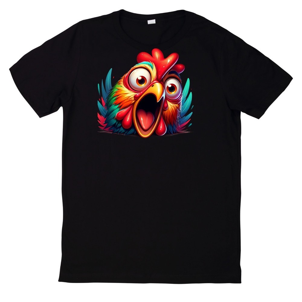 Funny Chicken Face T Shirt