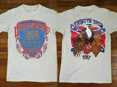 Lynyrd Skynyrd Tribute Tour 1987 Concert Retro Music T Shirt
