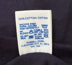 vintage russell athletic single stitch t-shirt mens size large NOS NWOT USA made