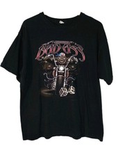 Genuine Bad Ass Motorcycle T-Shirt Men’s XL Keya Soft Ring Spun Cotton USA