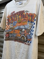 Vintage Breezy Whitworth Sprint Car Shirt 90s Worthington MO Dirt Track L