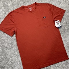 Dickies Pocket Tee T Shirt Mens Medium Polyester Short Sleeve Burnt Orange UPF