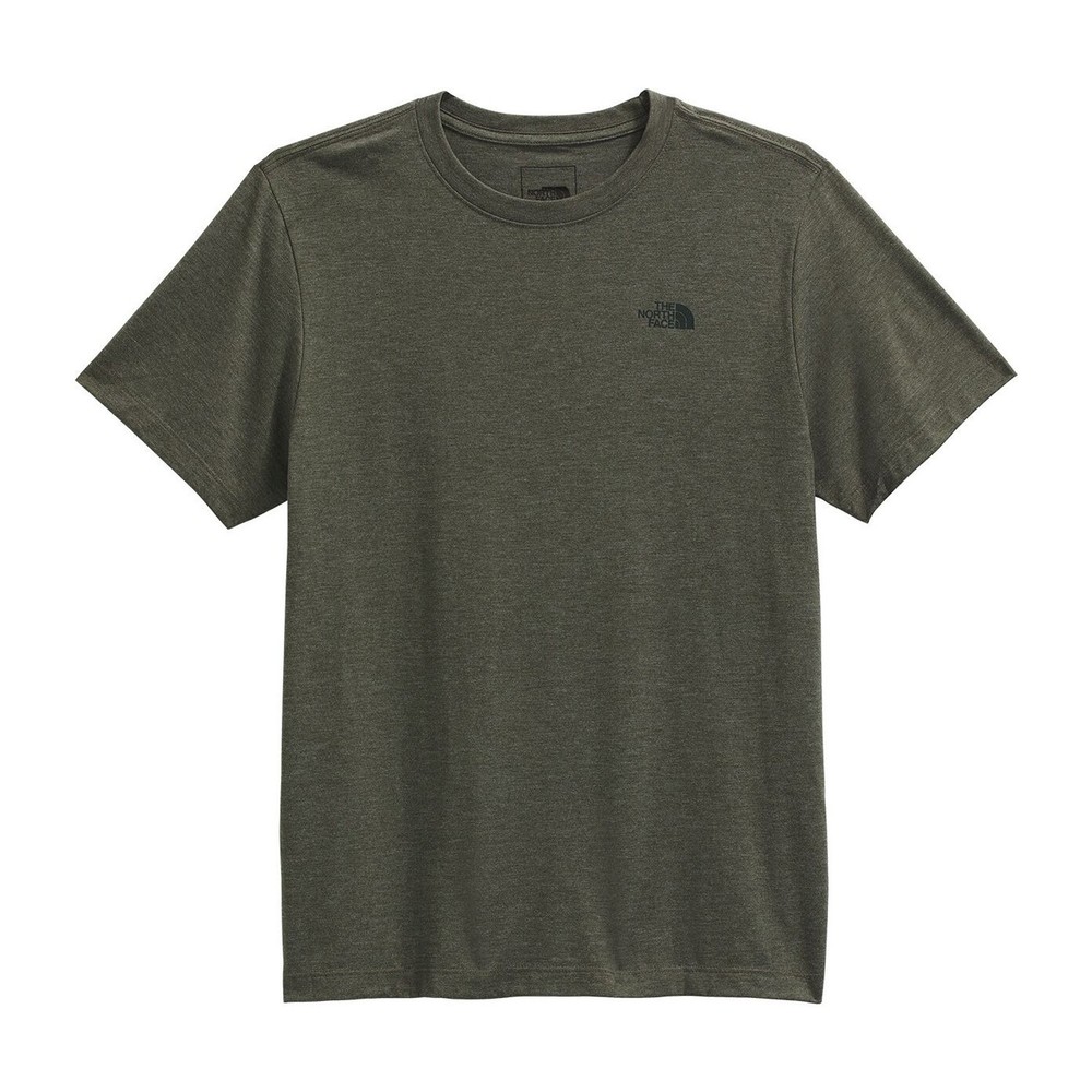 The North Face Mens – Tri-Blend S/S Tee T-shirt – New Taupe Green White Heather