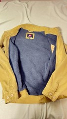 Quiksilver Men’s XL Heavyweight Fleece Lined Canvas Jacket Tan Full Zip Coat