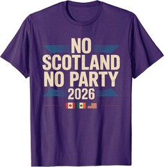 No Scotland No Party 2026 Retro Vintage T-Shirt