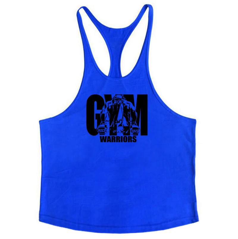 Men Cotton Gym Tank Top Y-Back Vest Sleeveless Breathable Fitness Muscle Shirt