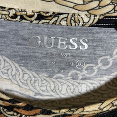 Guess 2XL Mens 2 Beige Eco Animal Print Tee Shirt