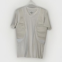 CCW Tactical Shirt Large White Compression Short Slv Concealed Carry Holster
