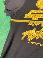 Air Jordan T-Shirt Men’s Black Yellow Graphic Tee Jumpman Nike Basketball Shirt