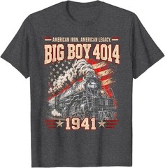Big Boy 4014 Steam Engine Locomotive Train Vintage Railroad T-Shirt